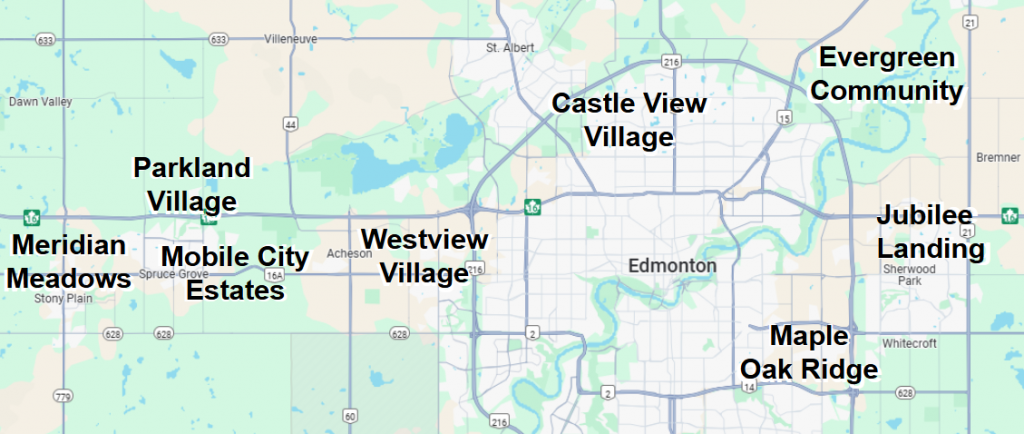 mobile home parks in Edmonton